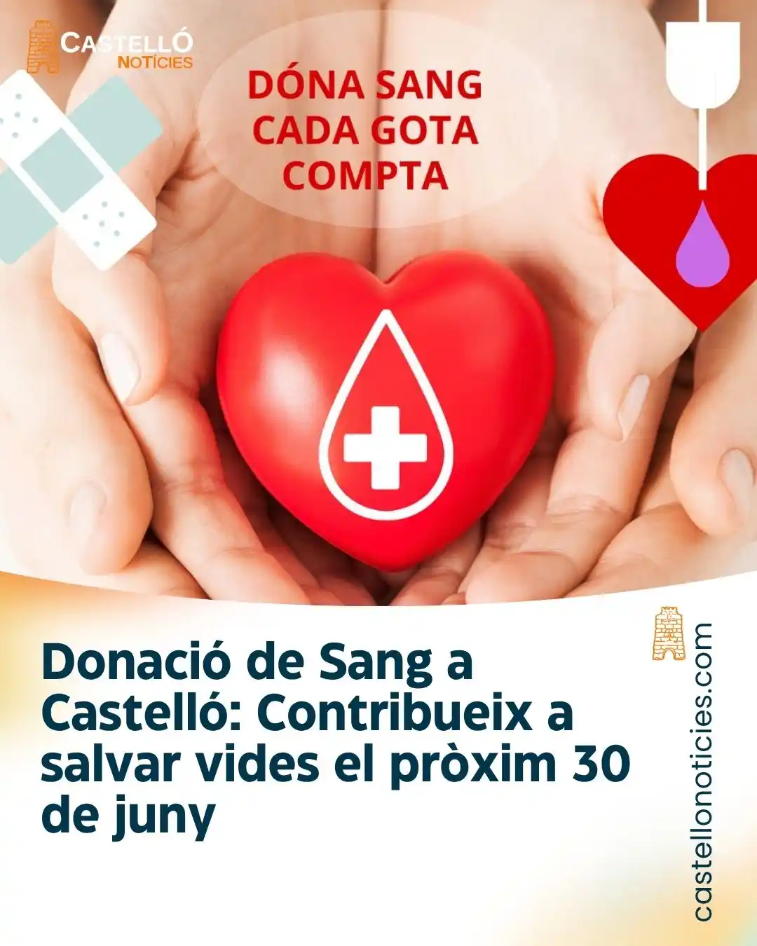 Image from InfoCastelló: *Donació de Sang a Castelló:* Contribueix a salvar vides el *pròxim 30...
