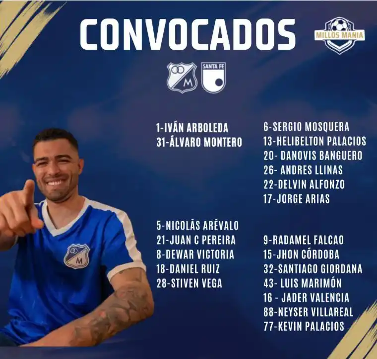 Image from Millos Manía 💙Ⓜ️🏆: Estos son los jugadores convocados para enfrentar el clásico capitalin...