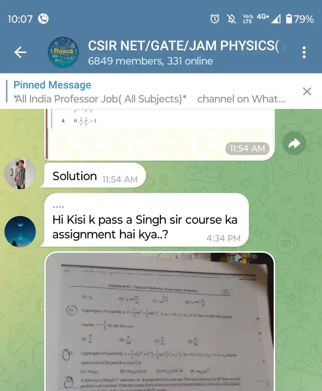 Image from Physics Jobs UG PG PHD Intership Project Workshop: *For any Physics Discussion Telegram Group* https://t.me/csir_net_ga...