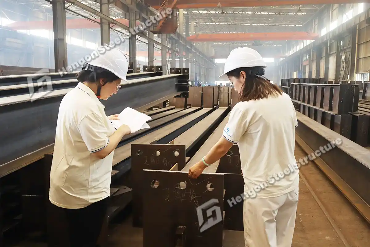 Image from Hengon Steel Structure: 📋 From Raw Material to Final Bolt – We Check It All 🔍 Quality checks...