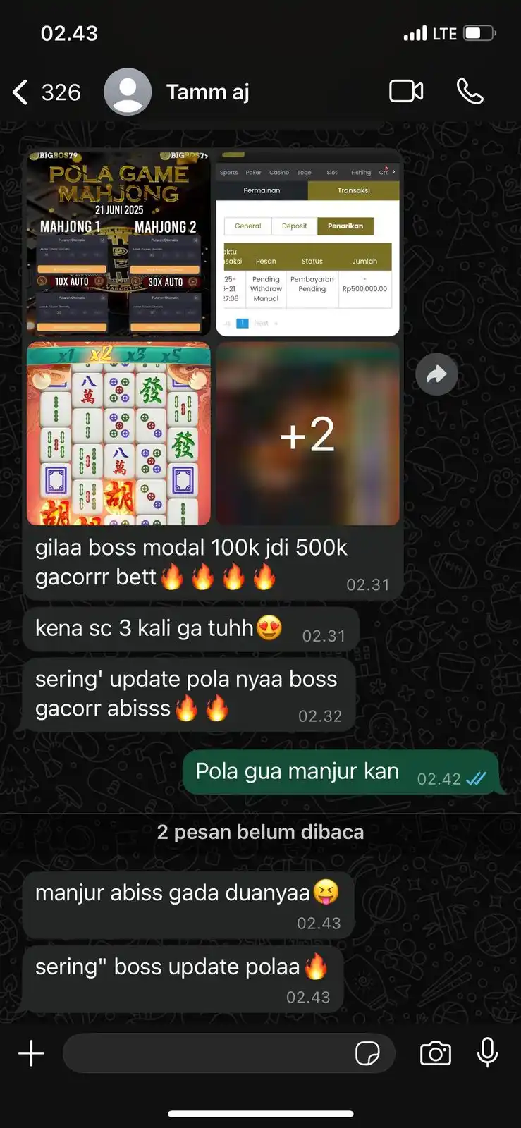 Image from Group_ParaBos$: GAS LAH SEKARANG SARAN GUA MAH🥳🥳 Daftar VIP : http://bigbos79.xyz/a...