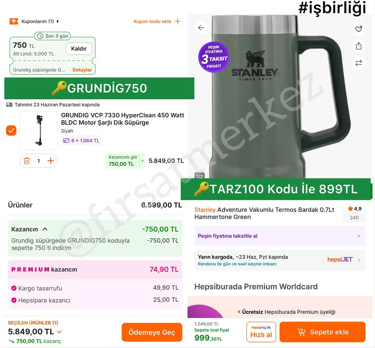 Image from İndirim Fırsat Merkezi: 🔥Grundig Hyperclean 450Watt Motor Şarjlı Dik Süpürge ✅GRUNDİG750 Ko...