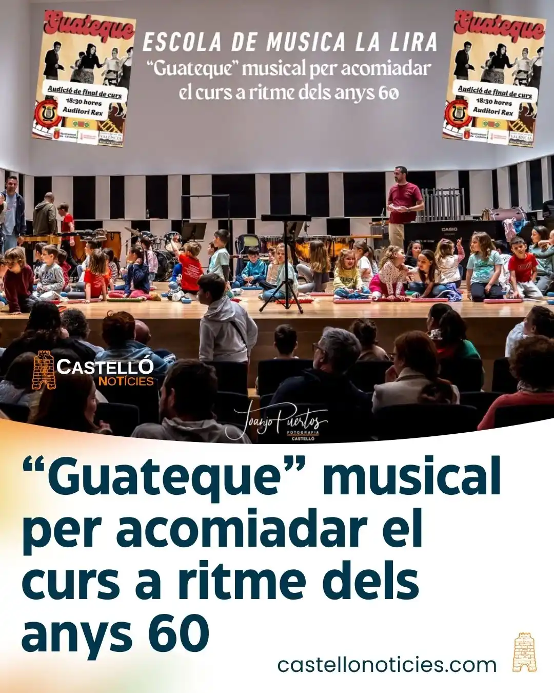 Image from InfoCastelló: “Guateque” musical per acomiadar el curs a ritme dels anys 60 https://...