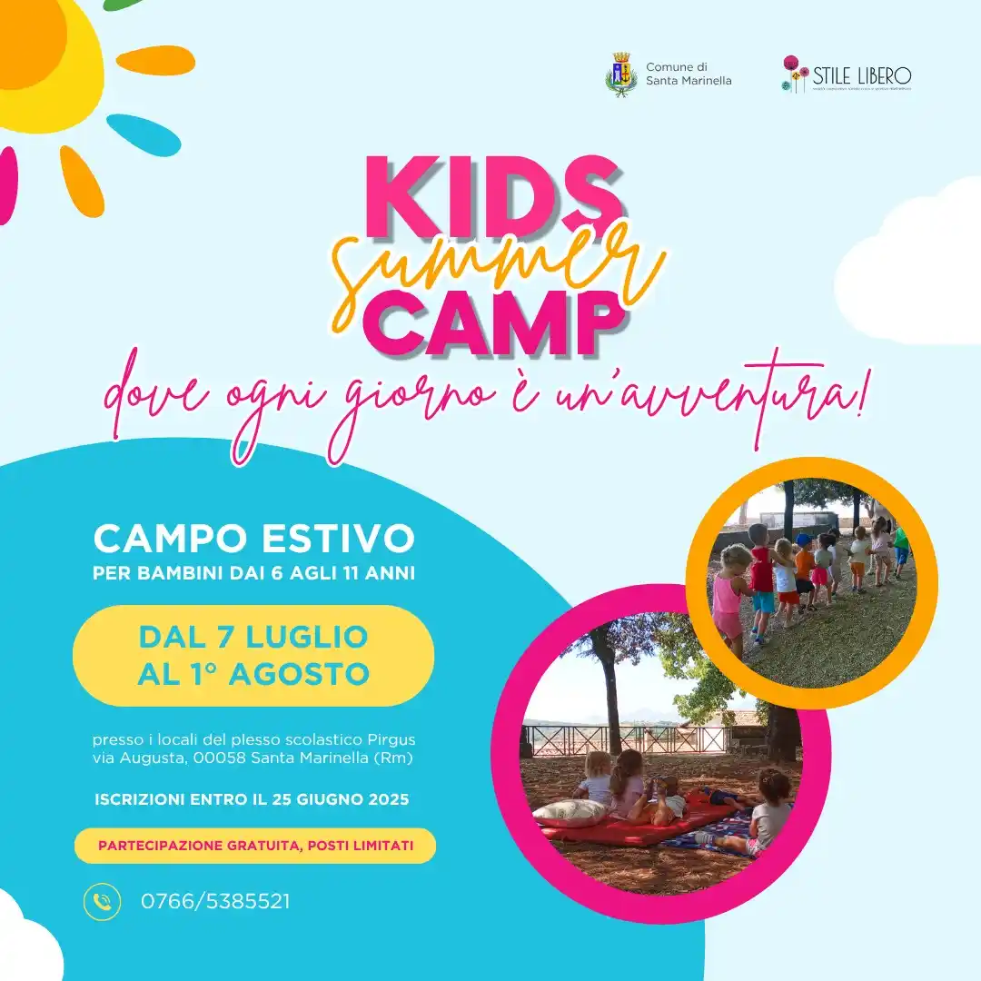 Image from Comune di Santa Marinella: Il Comune di Santa Marinella presenta il Campus Estivo gratuito per ba...