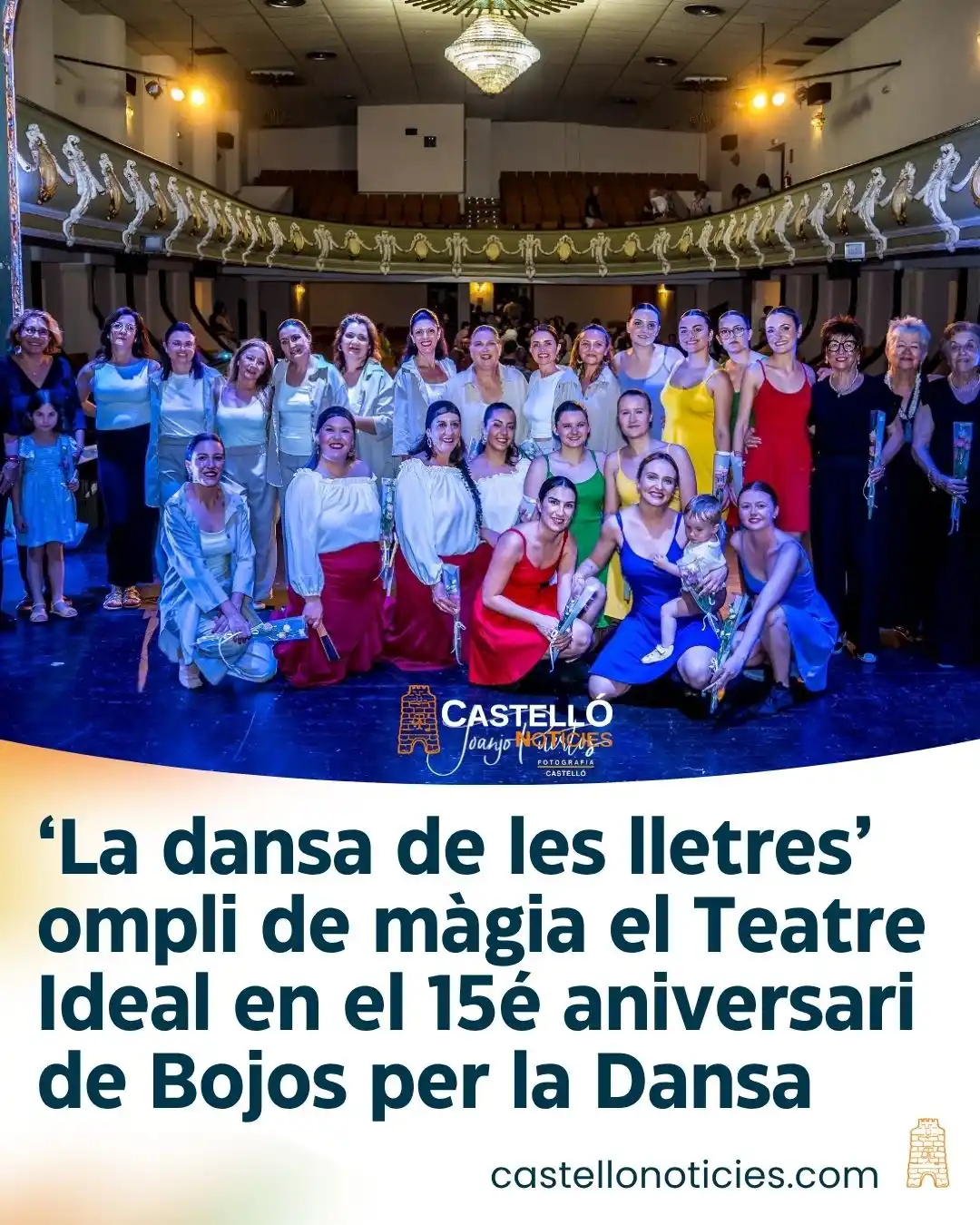 Image from InfoCastelló: ‘ *La dansa de les lletres’* ompli de màgia el Teatre Ideal en el *15é...