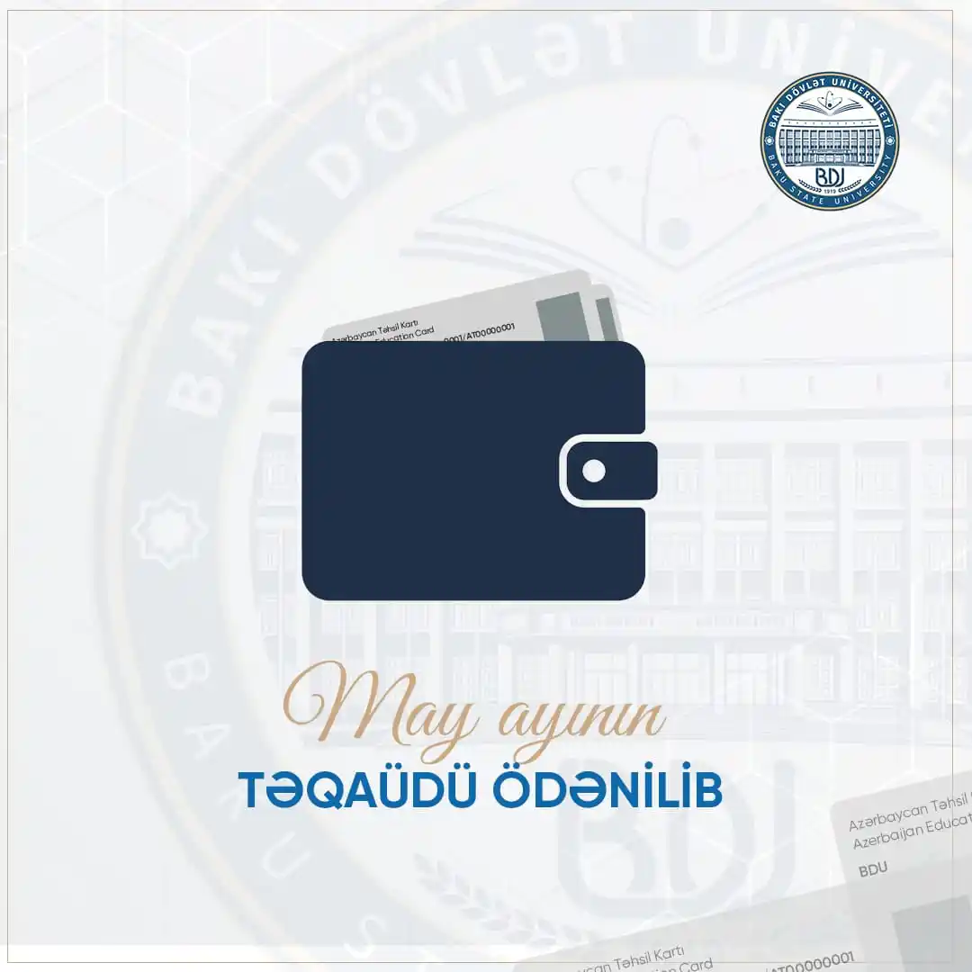 Image from BDU: May ayının təqaüdü ödənilib! <a class="text-blue-500 hover:underline ...