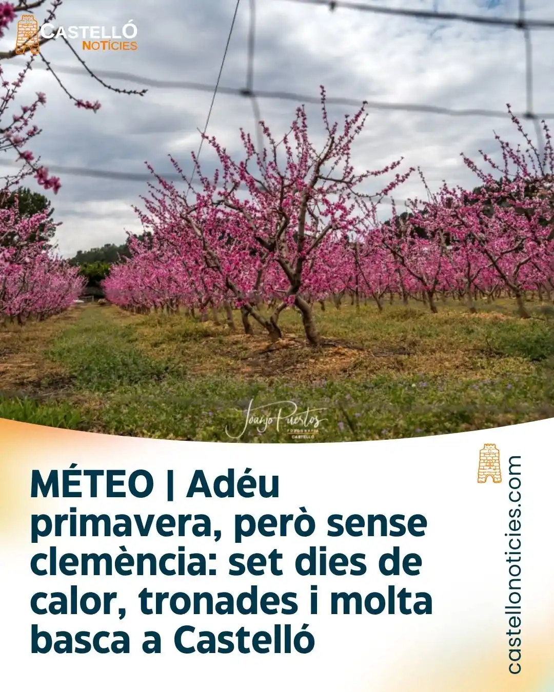 Image from InfoCastelló: MÉTEO | Adéu primavera, però sense clemència: set dies de calor, trona...
