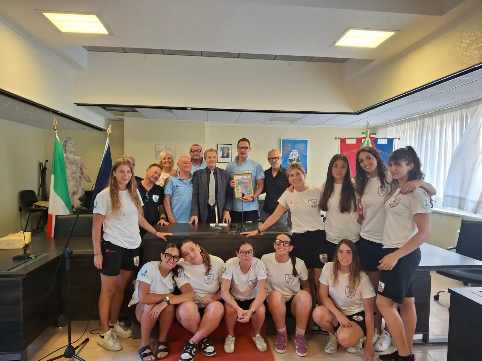Image from Comune di Santa Marinella: Nel pomeriggio di oggi il sindaco Pietro Tidei ha ricevuto la squadra ...