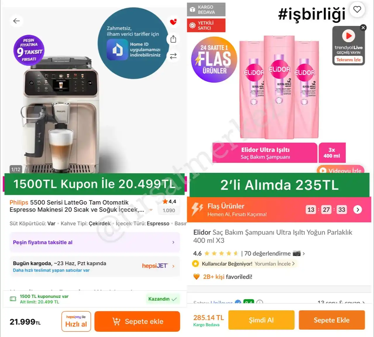 Image from İndirim Fırsat Merkezi: 🔥Philips 5500 Serisi Lattego Tam Otomatik Espresso Makinesi ✅Ürün Al...