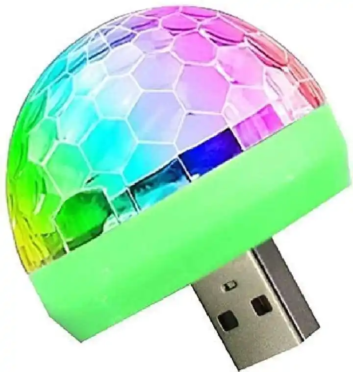 Image from Great Deals Hub PRO: Pishon Mini Disco DJ Lamp Light Multi-Color Sound Activated Music Cont...