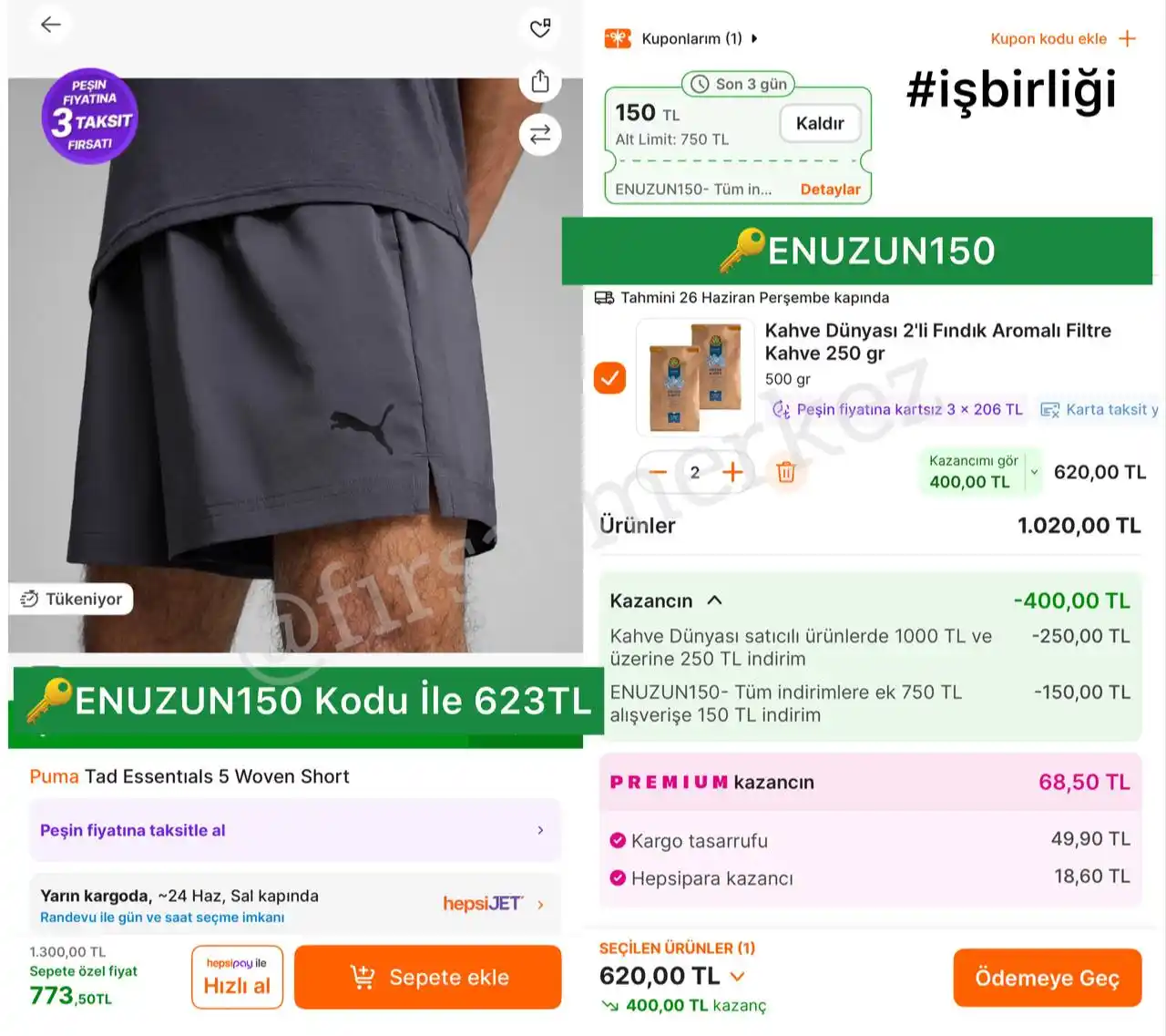 Image from İndirim Fırsat Merkezi: 🔥Puma Tad Essenital 5 Woven Short ✅Sepet İndirimi + ENUZUN150 Kodu ...