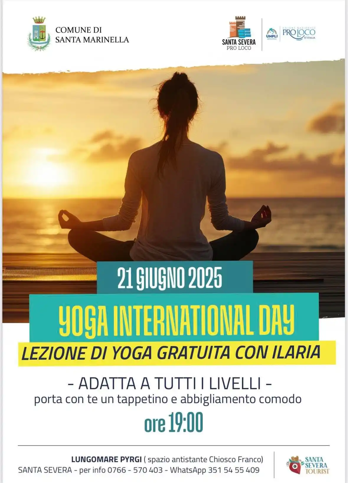 Image from Comune di Santa Marinella: Sabato 21 giugno alle ore 19:00 sul Lungomare Pyrgi a Santa Severa sar...