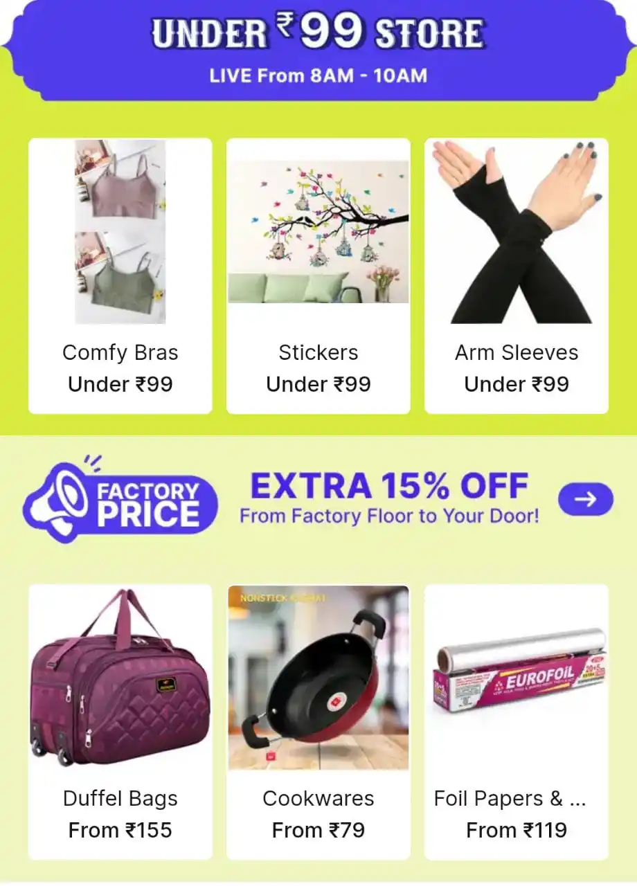 Image from Great Deals Hub PRO: SHOPSY Under ₹99 Store 🔥🔥 https://bitli.in/b32Iqfm Apply Coupon & ...