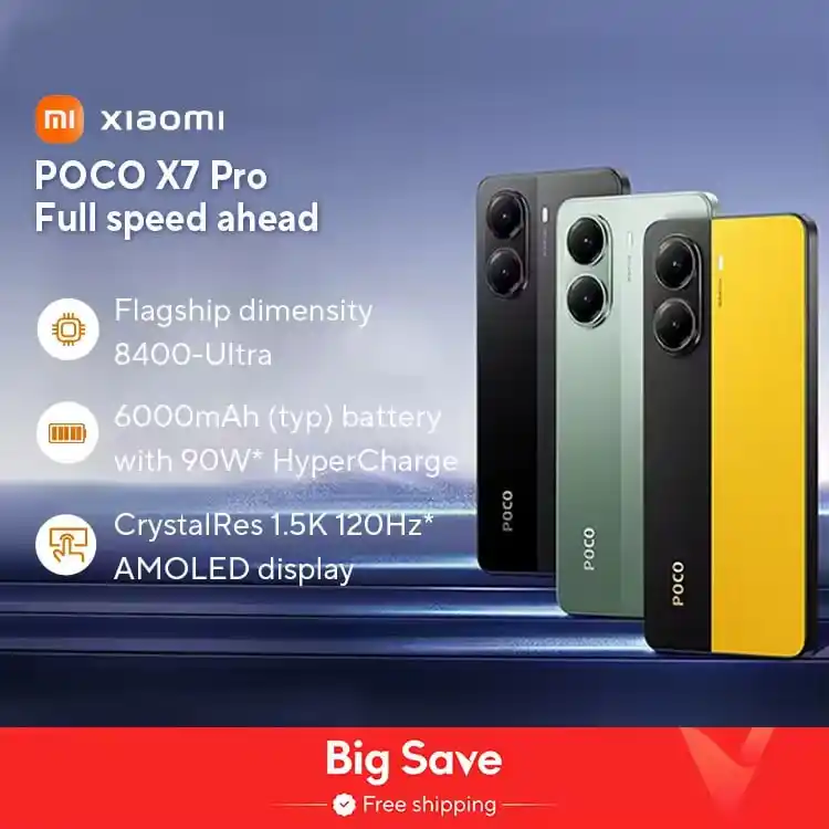 Image from TECNAN OFERTAS: 💥 Smartphone Xiaomi Poco X7 Pro 5G, 12GB 512GB Versão Global 🇧🇷 Env...