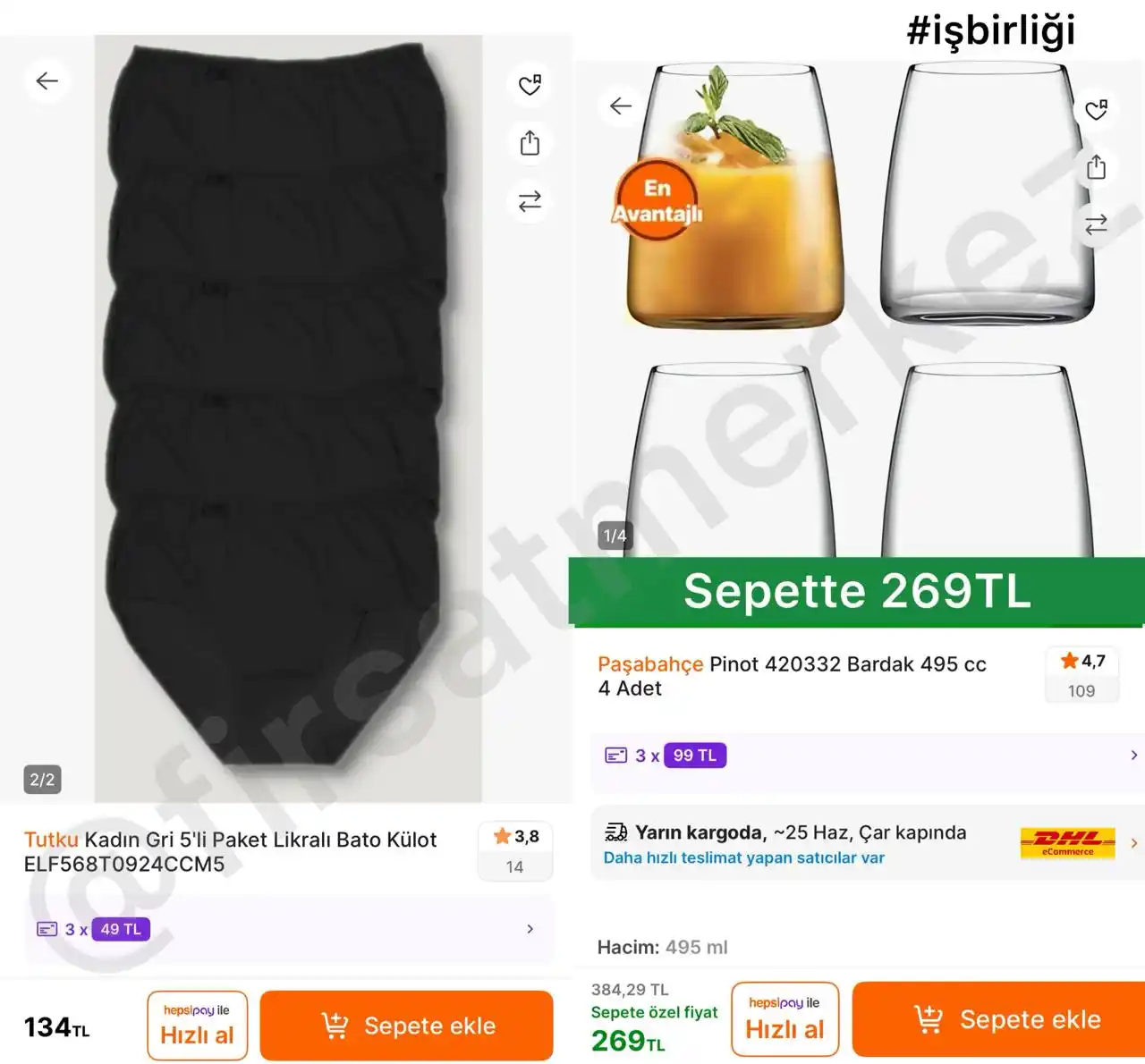 Image from İndirim Fırsat Merkezi: 🔥Tutku Kadın Gri 5’Li Paket Likralı Bato Külot ✅134TL’den Stokta - ...