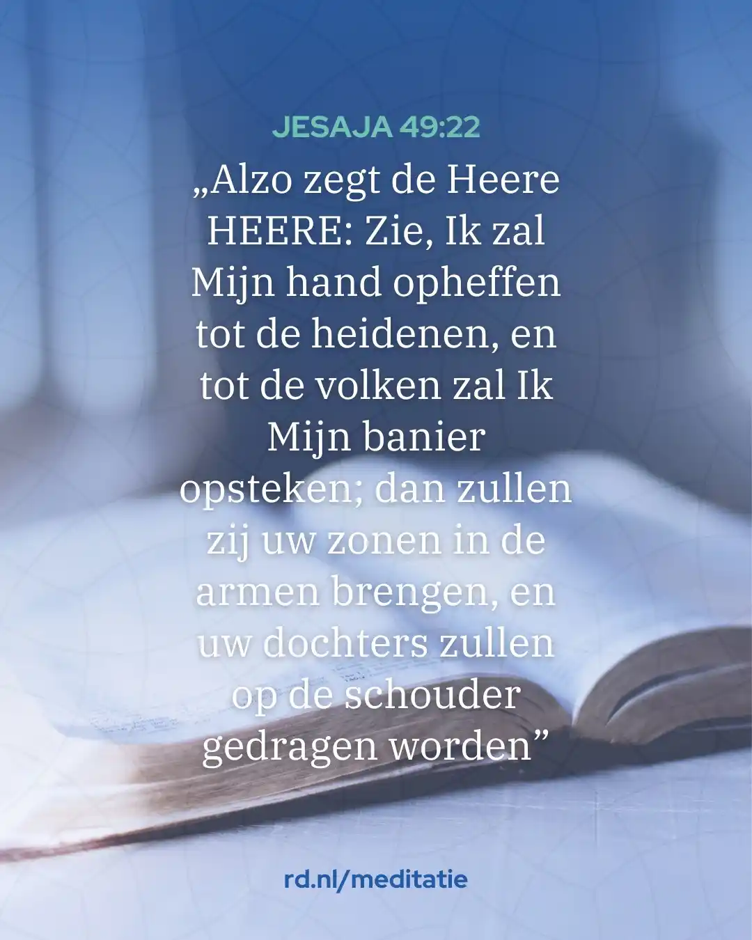 Image from Reformatorisch Dagblad: Wat de Messias voor die volkeren in geestelijke zin wilde zijn, dat is...