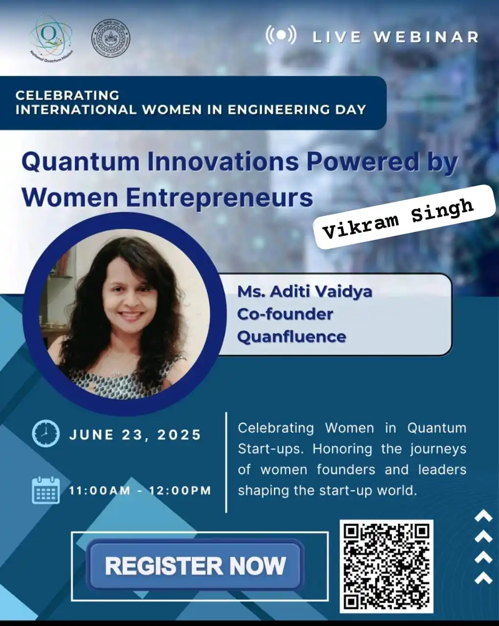 Image from Physics Jobs UG PG PHD Intership Project Workshop: When vision meets photonics, innovation looks like this-meet Ms. Aditi...