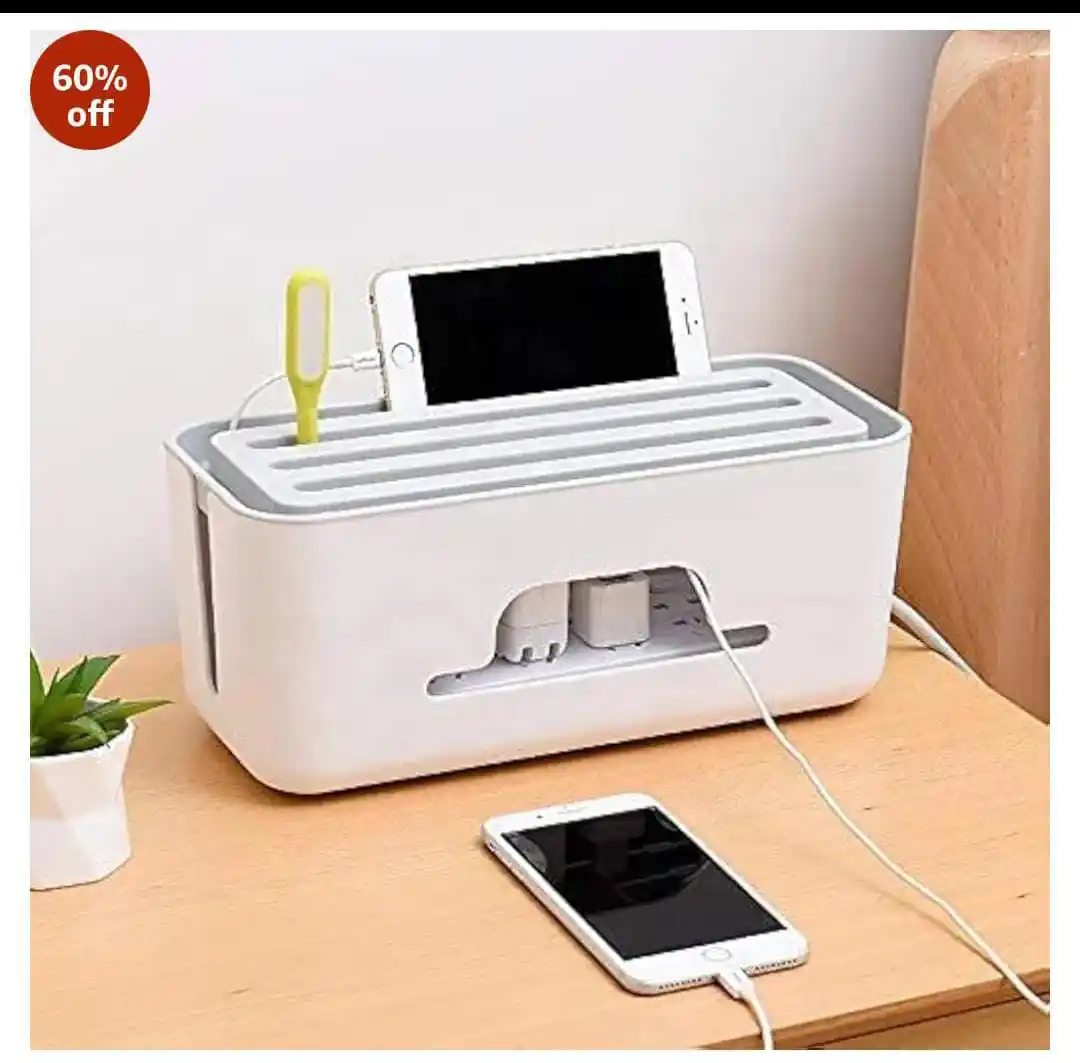 Image from Great Deals Hub PRO: *🔥🔥Xacton Cable Management Box - White | Wire Bin*  *🟢 Deal Price :...