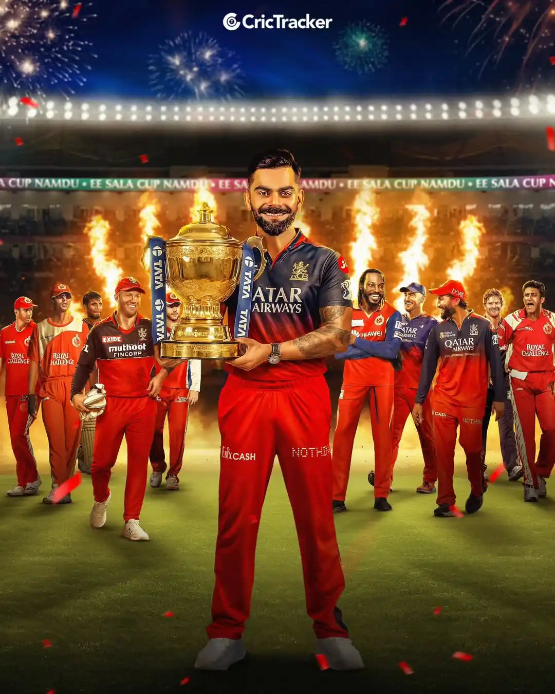Image from 𝑺𝑳 𝑪𝑹𝑰𝑪 𝑰𝑵𝑭𝑶©🏏♥️🇱🇰: After 18 years of chasing dreams, Virat Kohli finally lifts the ultima...