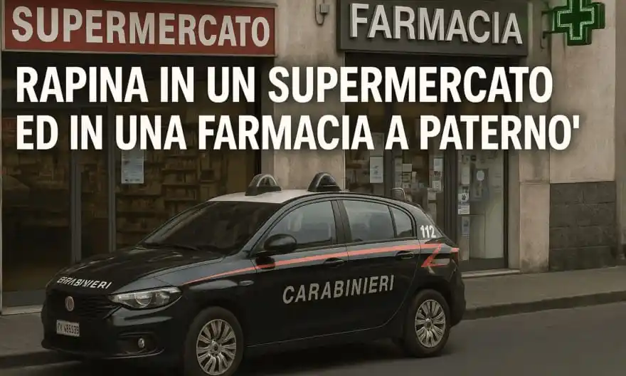 Image from 95047.it: 🔴🔴 AGGIORNAMENTO  SUPERMERCATO E FARMACIA RAPINATI A PATERNÒ: MALVIV...