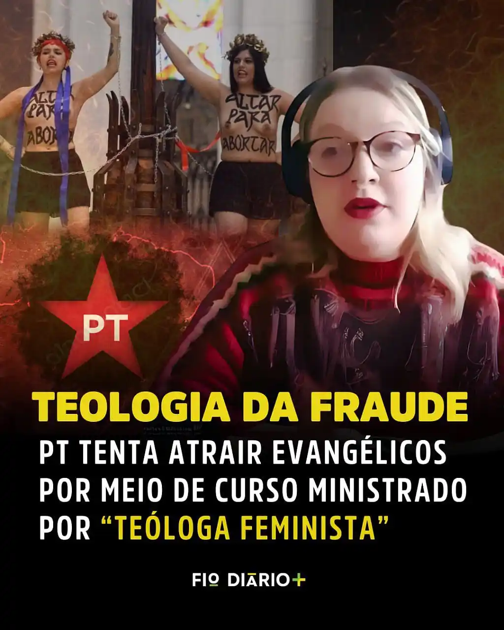 Image from Fio Diário: Além da “teóloga feminista” Angélica Tostes, o PT também escalou como ...