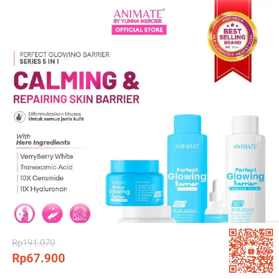 Image from Racun Shopee (Papa Shopee): Animate Perfect Glowing Barrier Series 5in1 Mencerahkan Kulit https...