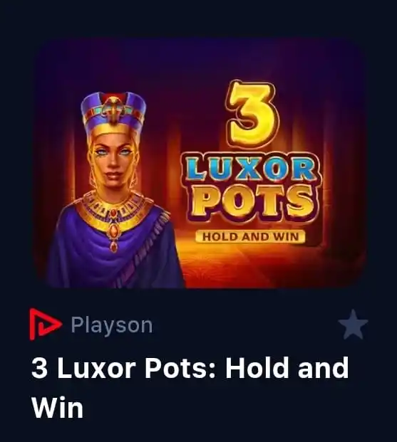 Image from Canal del tío Mau: *🚨ATENCIÓN, JUEGO ALTO🚨* El juego *3 Luxor Pots* estará en un punto...