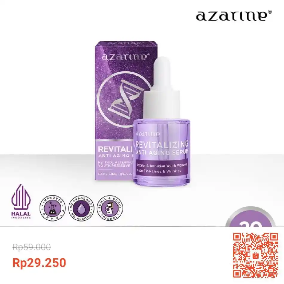 Image from Racun Shopee (Papa Shopee): Azarine Revitalizing Anti Aging Serum 20ml https://s.shopee.co.id/2...