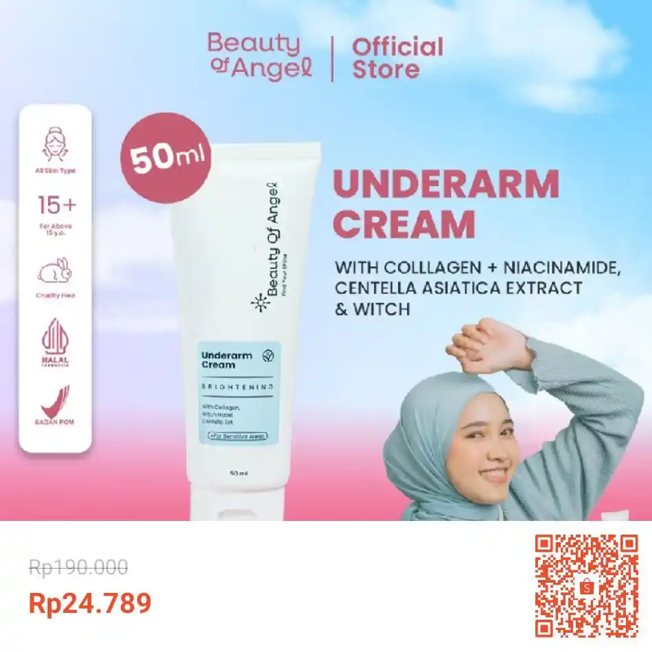 Image from Racun Shopee (Papa Shopee): Beauty of Angel - Underarm Cream - Krim Lipatan Mencerahkan Ketiak | M...