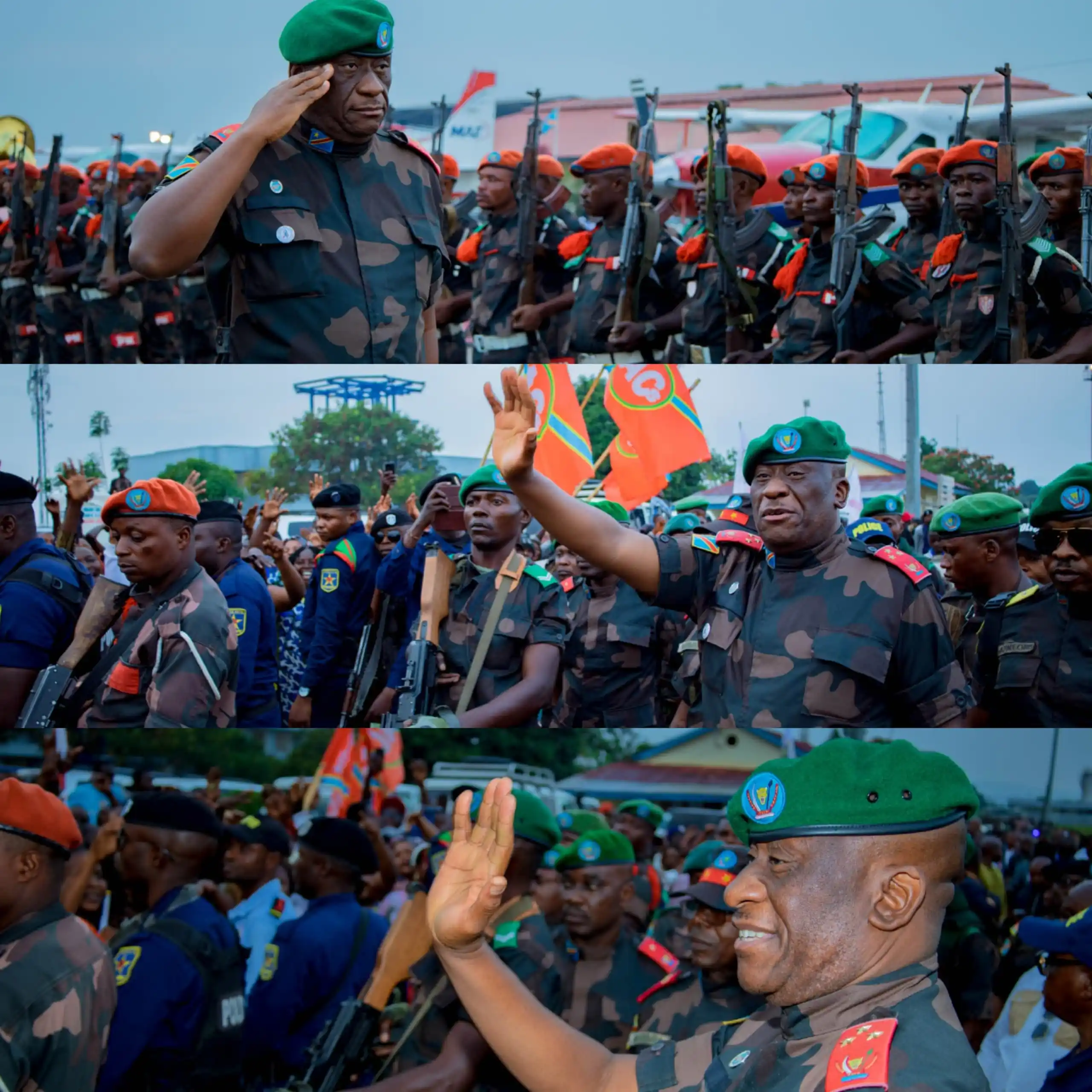 Image from Lieutenant Jules ngongo : *🛬 Bunia : Retour du gouverneur militaire de l’Ituri*  *Le lieutenant...