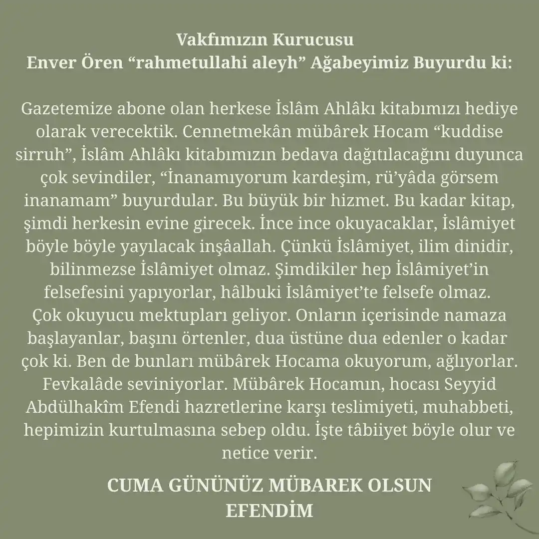 Image from Dinimiz İslam: *Cuma Gününüz Mübarek Olsun Efendim.* dinimizislam.com...