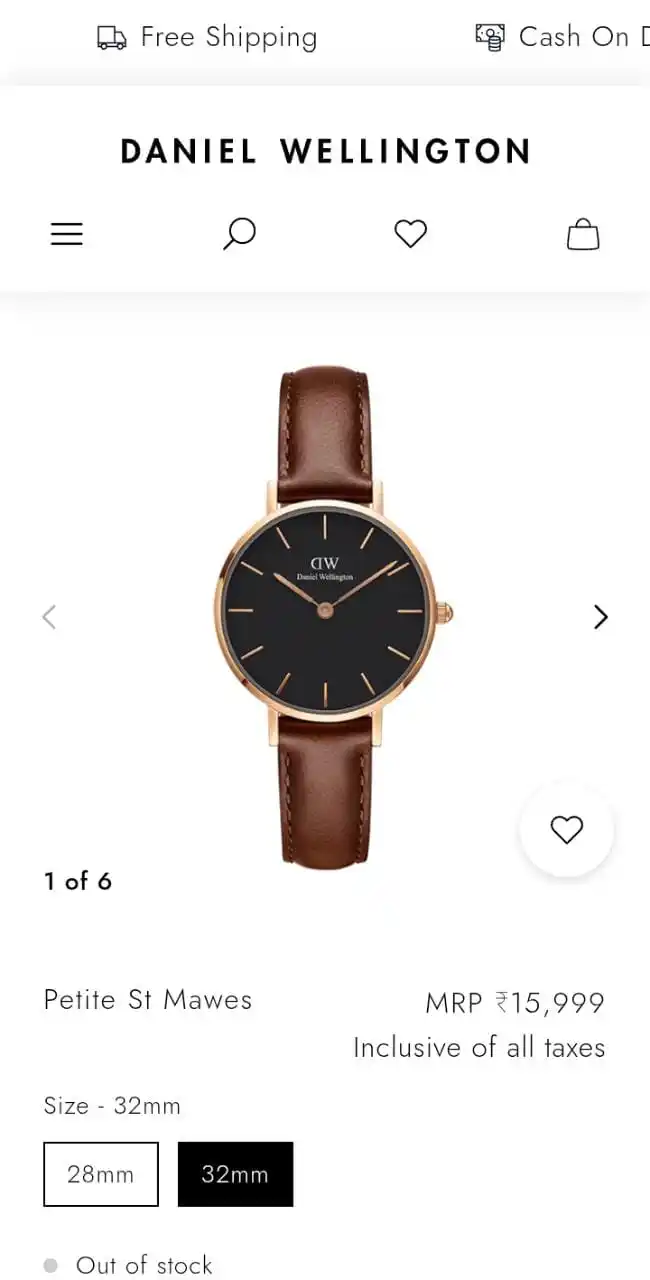 Image from Aaimz Enterprises: Daniel Wellington Size : 32mm MRP : 16000 Offer Price : 1800 For Onl...