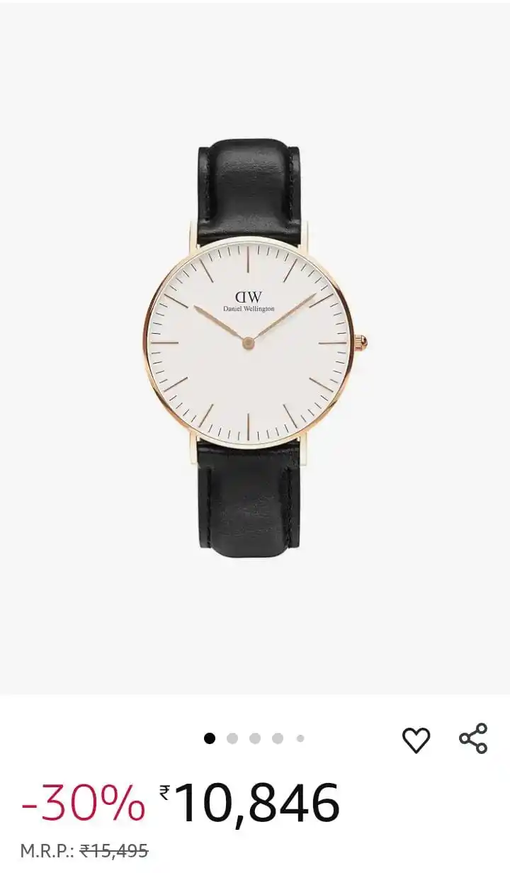 Image from Aaimz Enterprises: Daniel Wellington Size : 36mm MRP : 15500 Offer Price : 1800 For Onl...