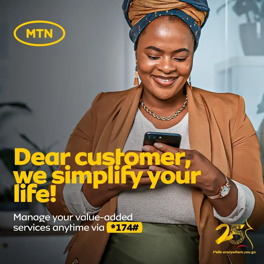 Image from MTN Cameroon: Dear customer, your comfort is our priority. Manage your value-added s...