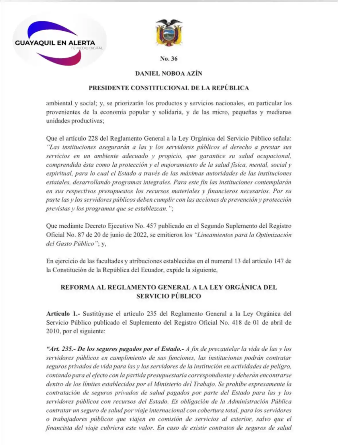 Image from GUAYAQUIL EN ALERTA 1: <a class="text-blue-500 hover:underline cursor-pointer" href="/hashtag...
