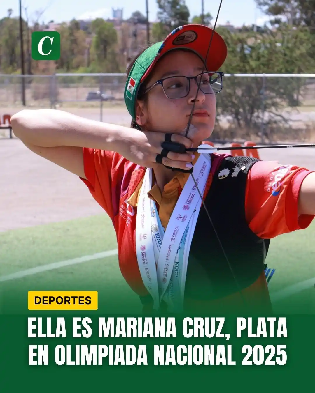 Image from Contexto de Durango : Ella es Mariana Cruz, plata en Olimpiada Nacional 2025 🥈🏹🇲🇽  Por L...