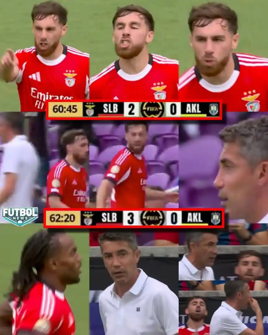 Image from 𝙁𝙐𝙏𝘽𝙊𝙇 𝙉𝙀𝙒𝙎 CANAL OFFICIAL: Esto pasó en el partido entre Benfica y Auckland City durante el Mundi...