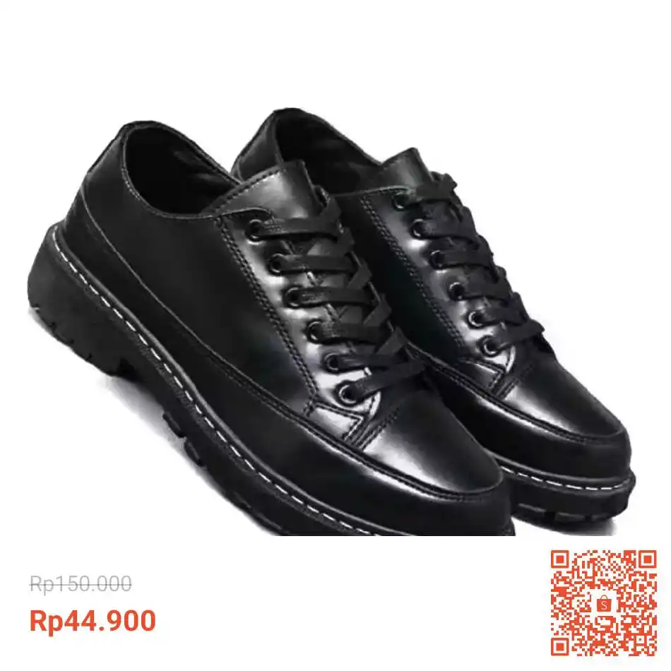 Image from Racun Shopee (Papa Shopee): Finetic Sepatu Carlos Docmart Pantofel Oxford Pria Wanita Kulit Casual...