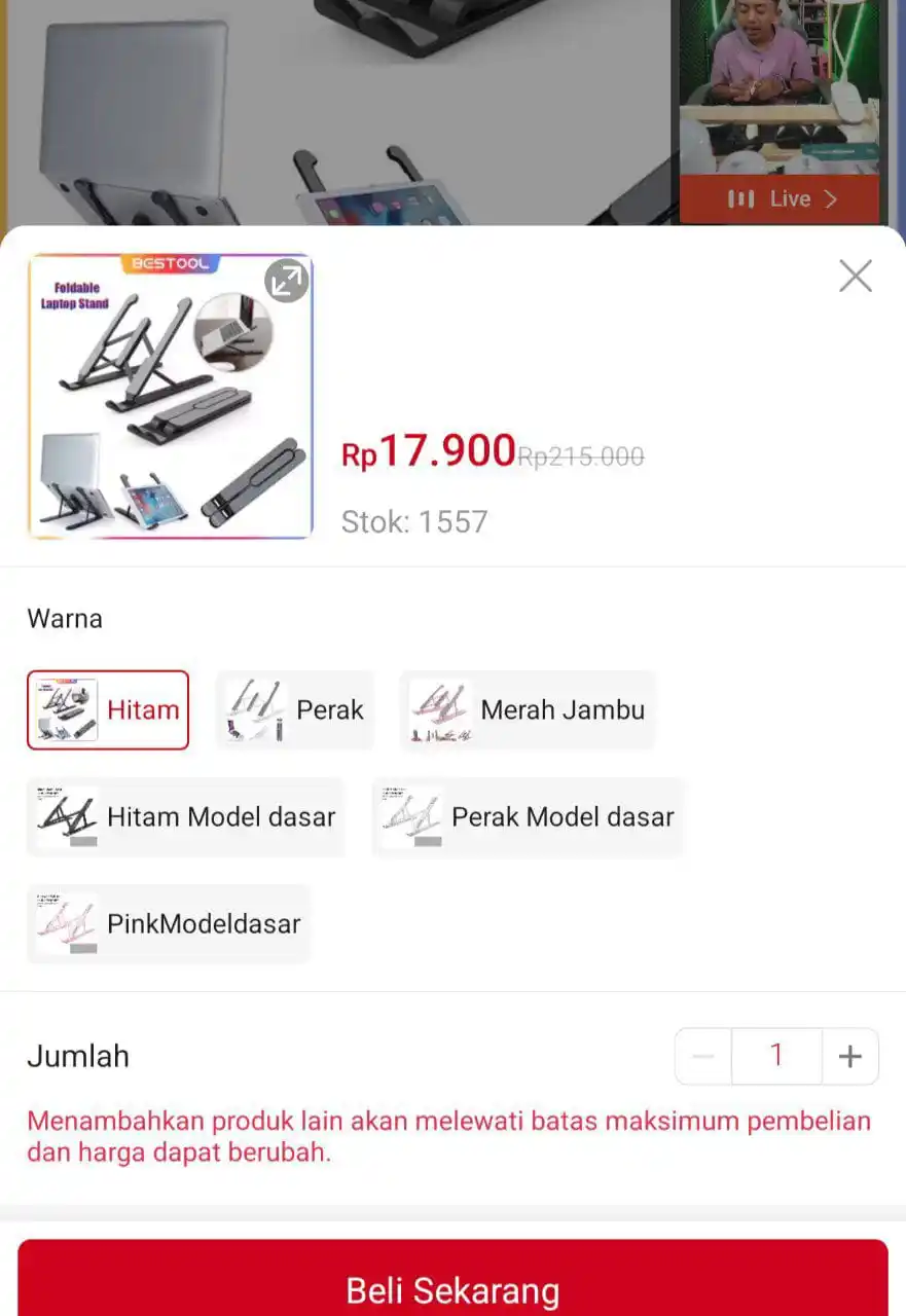 Image from Racun Shopee (Papa Shopee): Gercep BESTOOL Dudukan Laptop Foldable Laptop Stand Tablet Stand Holde...