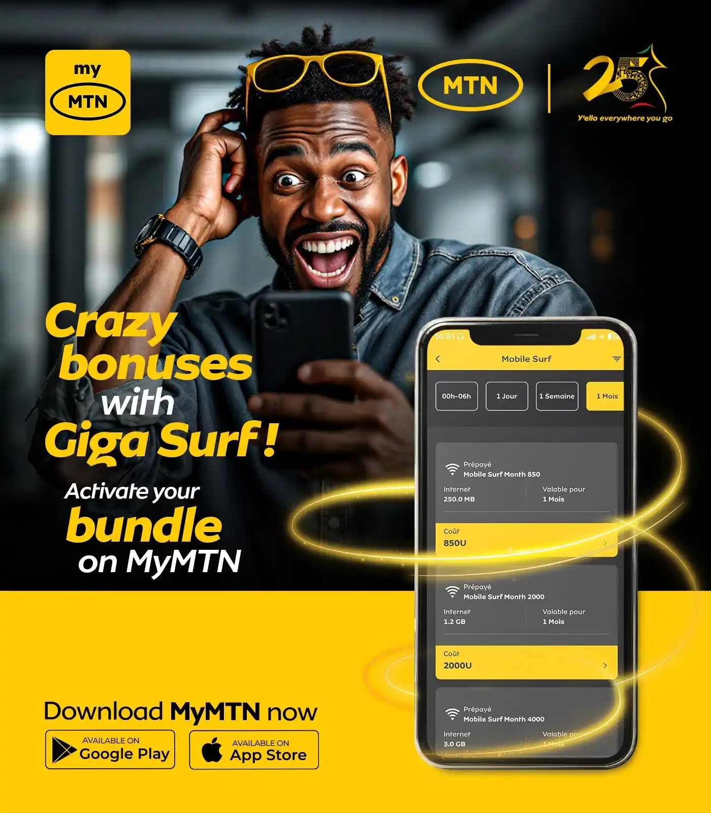 Image from MTN Cameroon: Get ready to surf like never before! Enjoy amazing bonuses with every ...