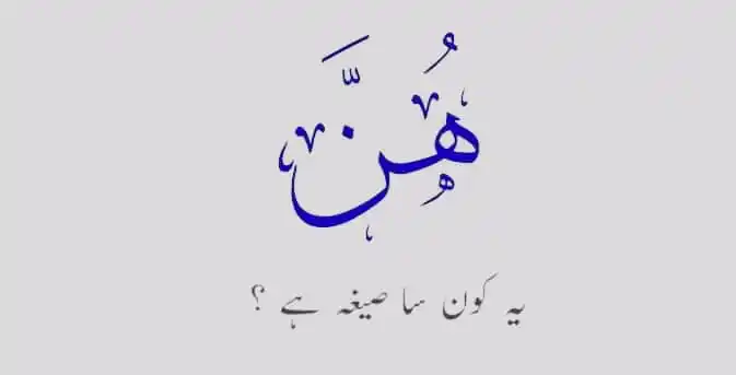 Image from ❃ _قَــوَاعِــدُ مُـھِــمّۃٌ فِـــی الصَّـــرفِ ⇋ النَّـــحْـوِ_ ❃: 🔖 *"ھنَّ*" *کونسا صیغہ ہے ؟* ❗ صیغہ واحد مذکر غائب فعل ماضی مثبت م...
