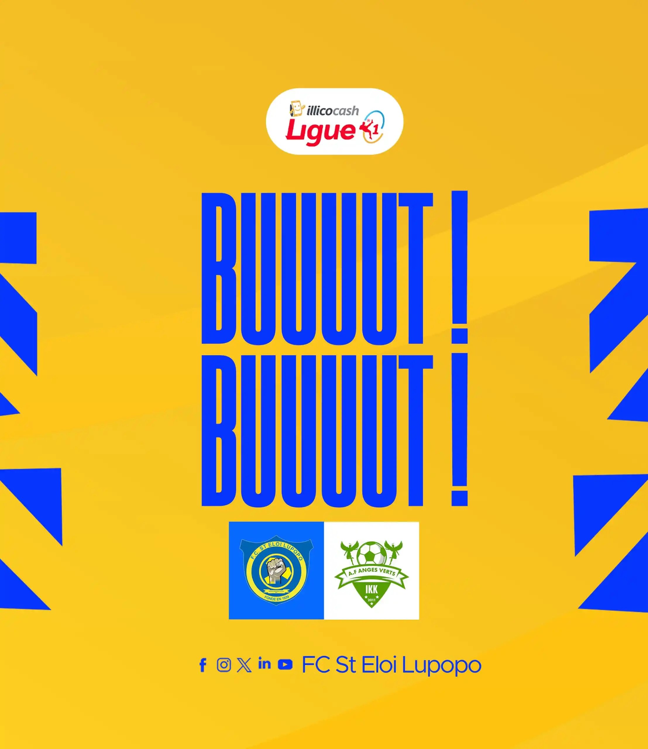 Image from FC Saint Eloi Lupopo: ๐๐๐ฅ๐ฅ๐ข๐๐จ๐๐๐ฌ๐ก ๐๐ข๐ ๐ฎ๐๐ โ๏ธ๐๐ฅ๐๐ฒ-๐จ๐๐๐ฌ โ๏ธ AF Anges Ve...