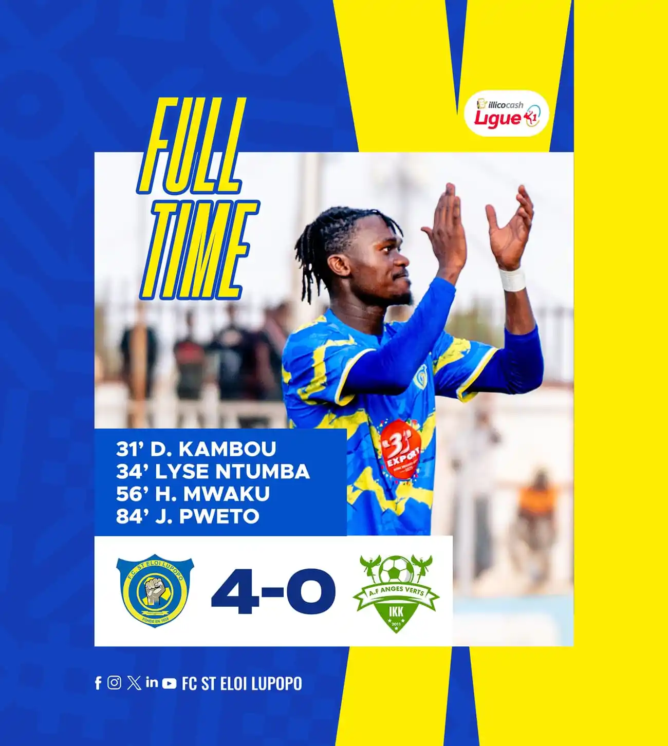 Image from FC Saint Eloi Lupopo: 🏆𝐈𝐥𝐥𝐢𝐜𝐨𝐜𝐚𝐬𝐡 𝐋𝐢𝐠𝐮𝐞𝟏 ✔️𝐏𝐥𝐚𝐲-𝐨𝐟𝐟𝐬 ⚔️ AF Anges Ve...