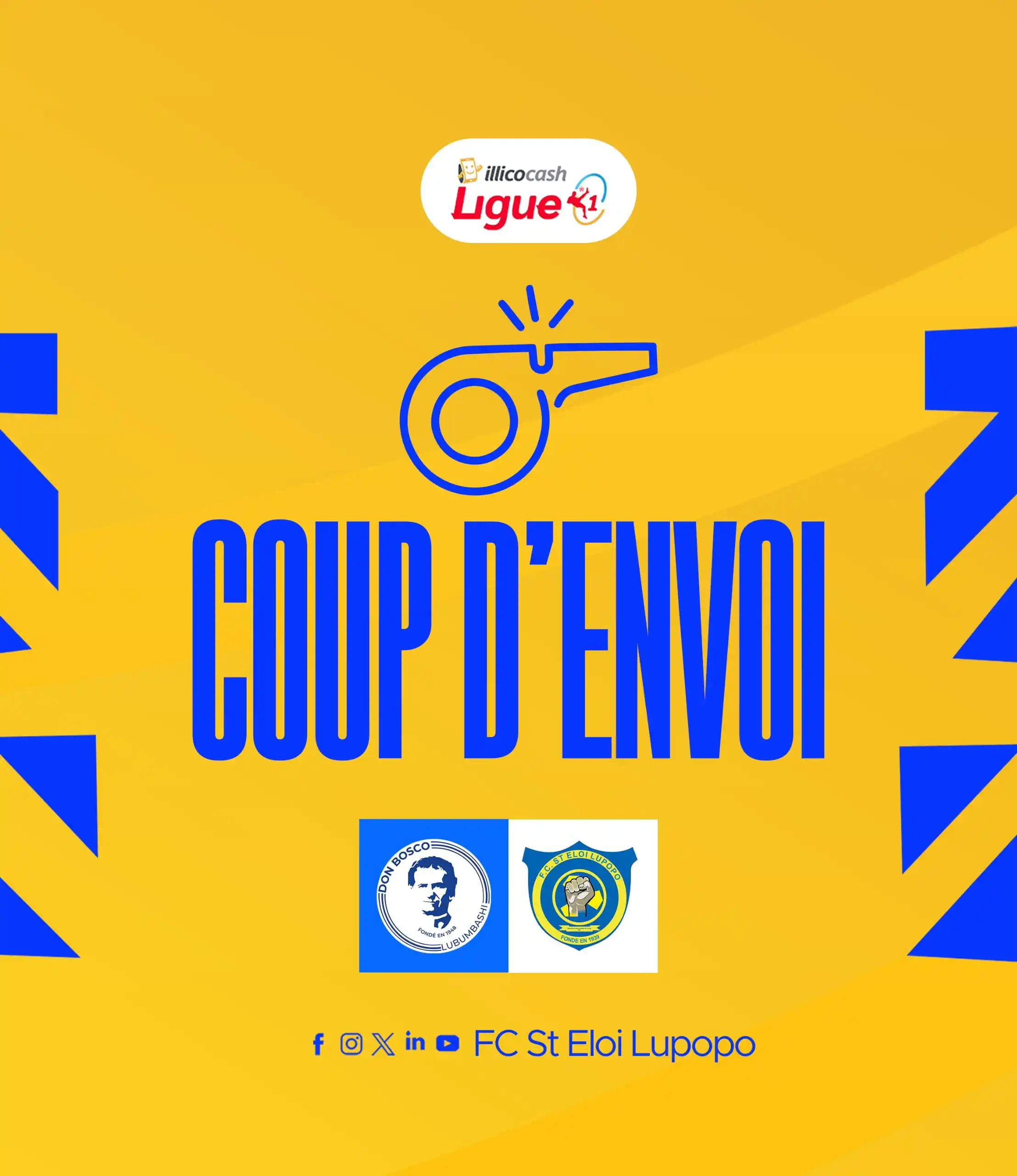 Image from FC Saint Eloi Lupopo: 🏆𝐈𝐥𝐥𝐢𝐜𝐨𝐜𝐚𝐬𝐡 𝐋𝐢𝐠𝐮𝐞𝟏 ✔️𝐏𝐥𝐚𝐲-𝐨𝐟𝐟𝐬 ⚔️ CS Don Bosc...