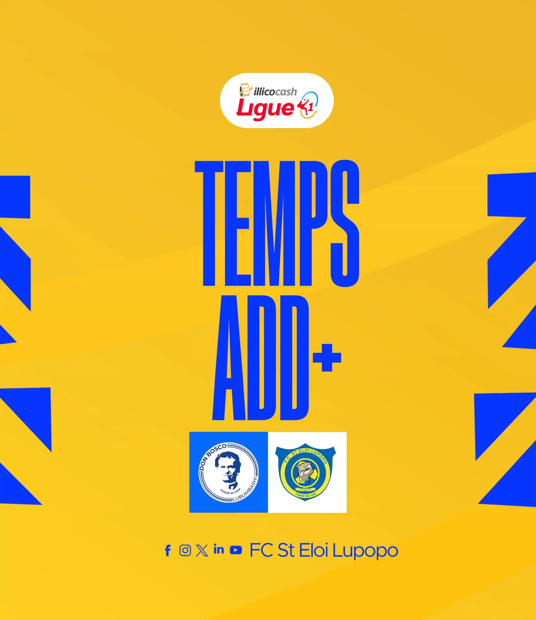 Image from FC Saint Eloi Lupopo: 🏆𝐈𝐥𝐥𝐢𝐜𝐨𝐜𝐚𝐬𝐡 𝐋𝐢𝐠𝐮𝐞𝟏 ✔️𝐏𝐥𝐚𝐲-𝐨𝐟𝐟𝐬 ⚔️ CS Don Bosc...