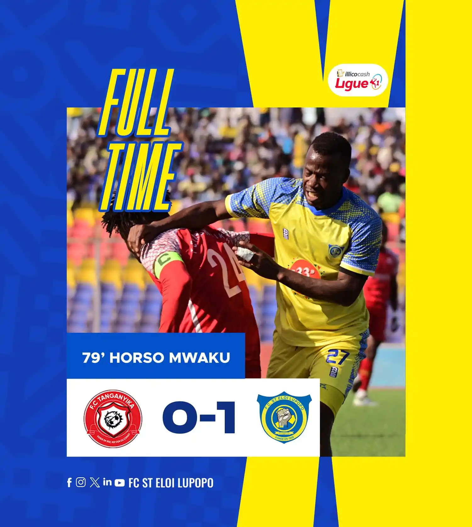 Image from FC Saint Eloi Lupopo: ๐๐๐ฅ๐ฅ๐ข๐๐จ๐๐๐ฌ๐ก ๐๐ข๐ ๐ฎ๐๐ โ๏ธ๐๐ฅ๐๐ฒ-๐จ๐๐๐ฌ โ๏ธ FC Tanganyi...