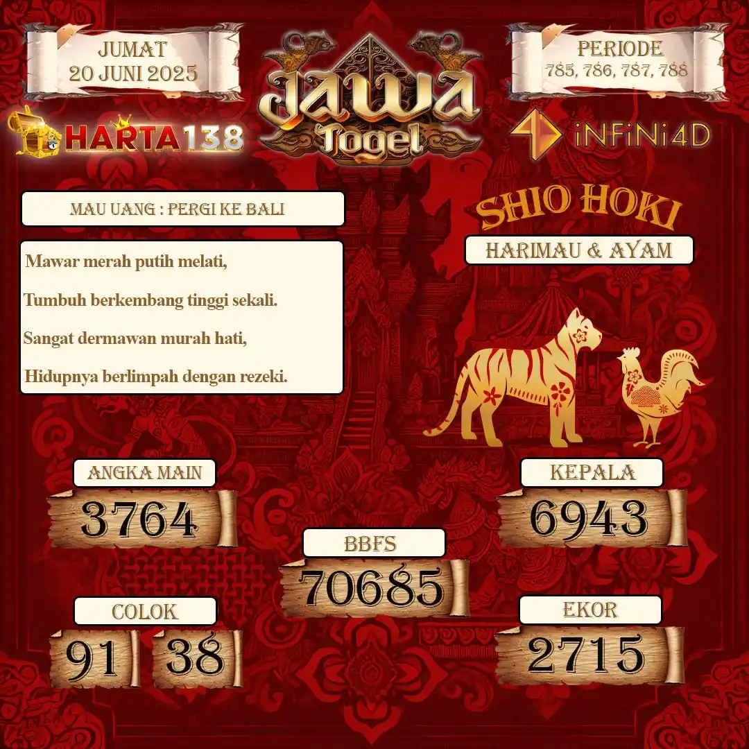 Image from SLOT GACOR HARTA138: JAWA TOGEL Pasaran Terbaru & Terbesar Exclusive Hanya DI INFINI 4D X H...