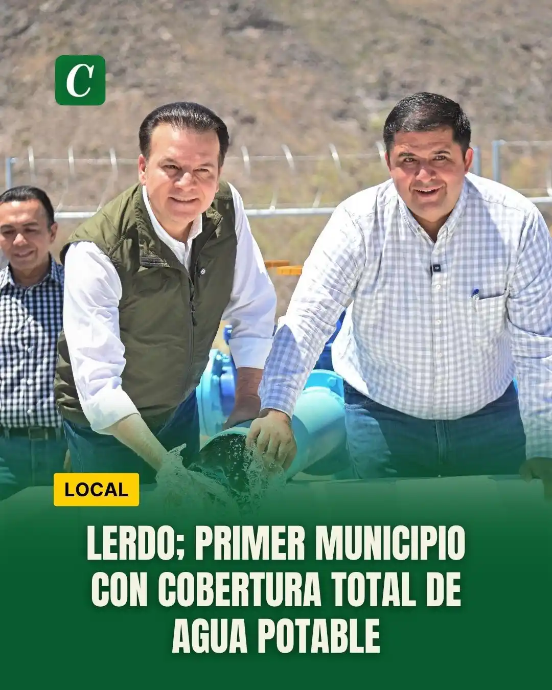 Image from Contexto de Durango : Lerdo; primer municipio con cobertura total de agua potable 🚰✅🏘️  Co...