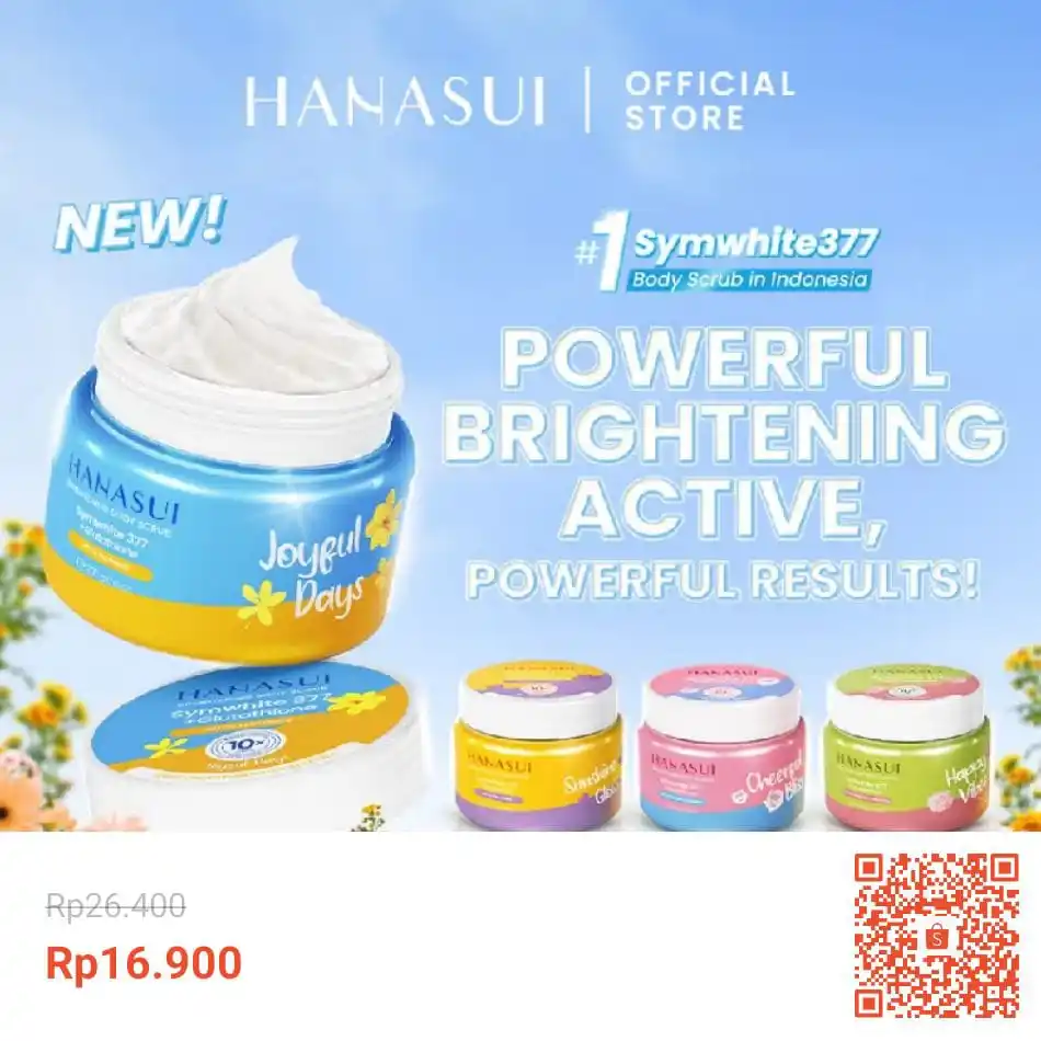 Image from Racun Shopee (Papa Shopee): [New Scrub] Hanasui Brightening Body Scrub - Mengangkat Sel Kulit Mati...
