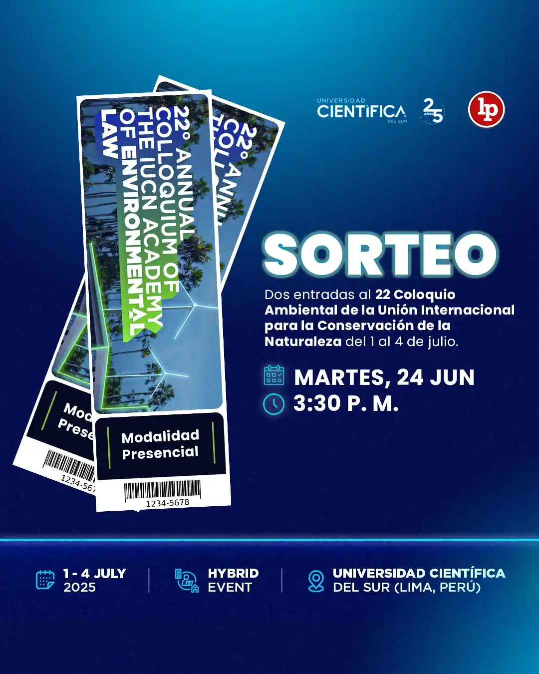 Image from LP Pasión por el Derecho: 🌿 ¡Participa en el SORTEO y gana una de las 2 entradas presenciales a...